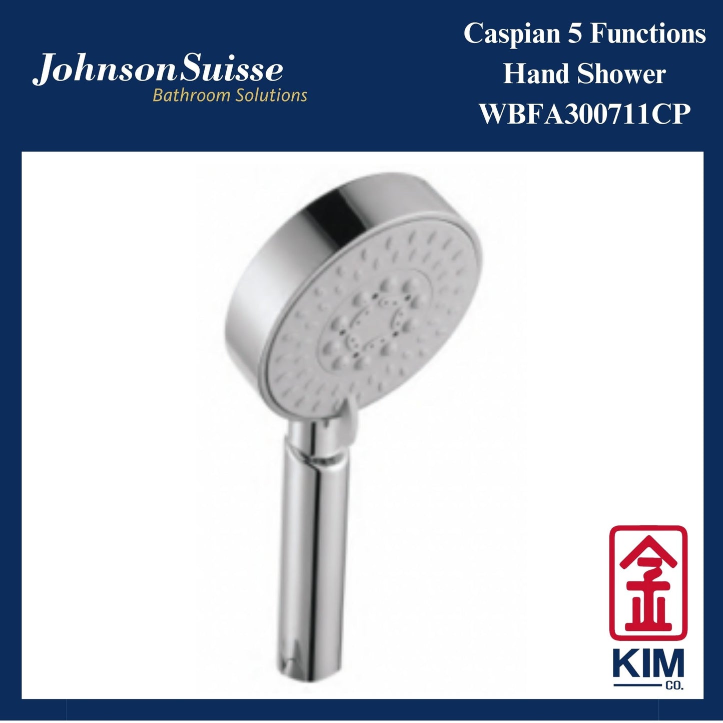 Johnson Suisse Caspian Hand Shower (WBFA300711CP) (5 Functions)