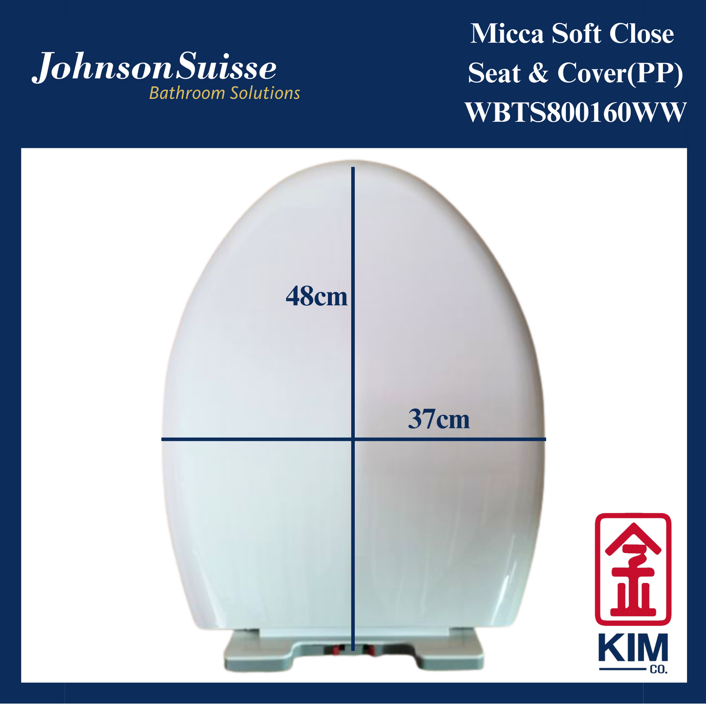Johnson Micca Soft Close Seat & Cover (UF)(WBTS800160WW)