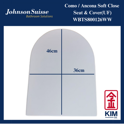 Johnson Suisse Como / Ancona Soft Seat & Covers (UF)(WBTS800126WW)