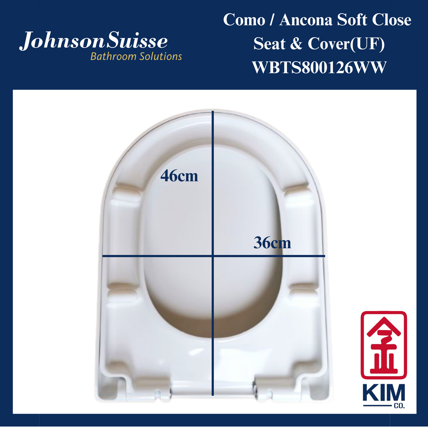 Johnson Suisse Como / Ancona Soft Seat & Covers (UF)(WBTS800126WW)
