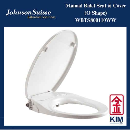 Johnson Suisse Manual Bidet Seat & Cover O Shape (WBTS800110WW)