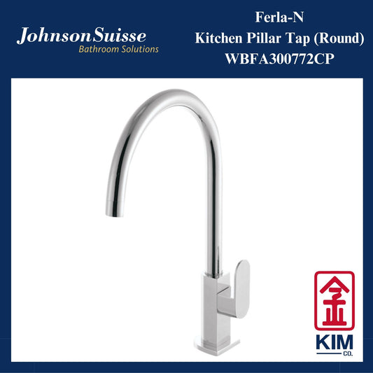 Johnson Suisse Ferla-N Deck Mounted Kitchen Sink Tap (WBFA300772CP)