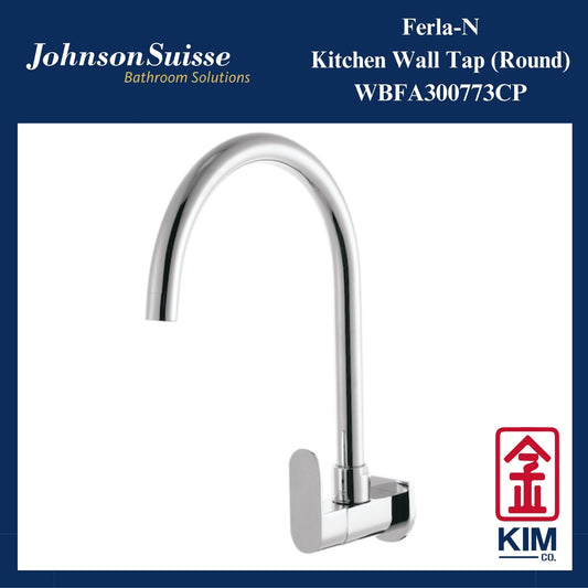 Johnson Suisse Ferla-N Wall Mounted Kitchen Sink Tap (WBFA300773CP)