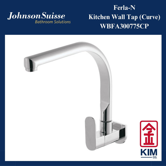 Johnson Suisse Ferla-N Wall Mounted Kitchen Sink Tap (WBFA300775CP)