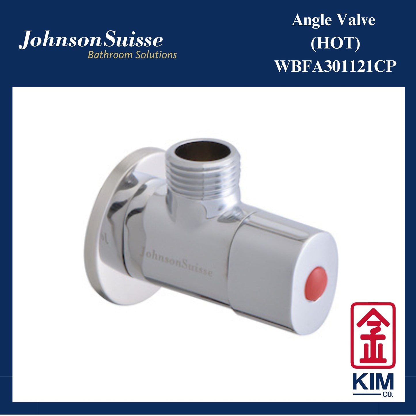 Johnson Suisse Angle Valve (Hot) (WBFA301121CP)