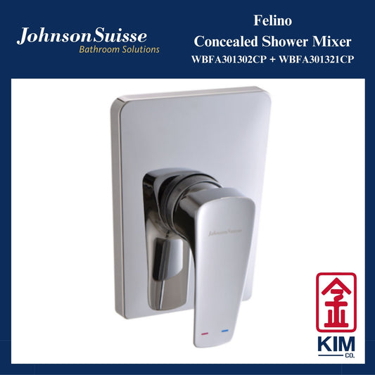 Johnson Suisse Felino Concealed Shower Mixer (WBFA301302CP + WBFA301321CP)