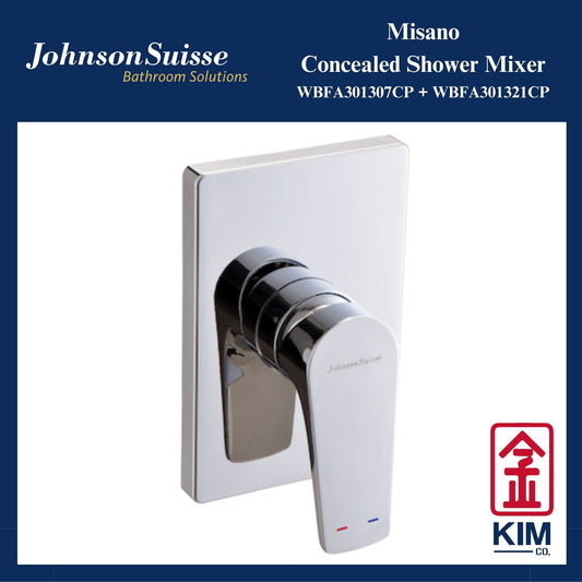 Johnson Suisse Misano Concealed Shower Mixer (WBFA301307CP + WBFA301321CP)