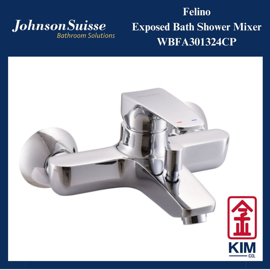 Johnson Suisse Felino Exposed Bath Shower Mixer Without Shower Kit (WBFA301324CP)