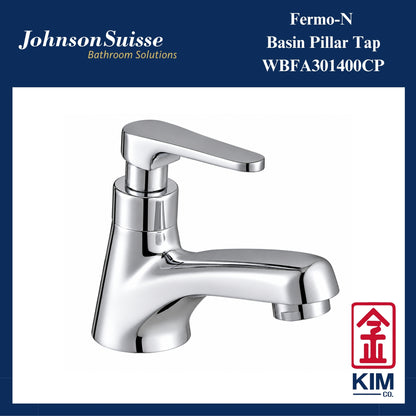 Johnson Suisse Fermo-N Basin Pillar Tap (WBFA301400CP)