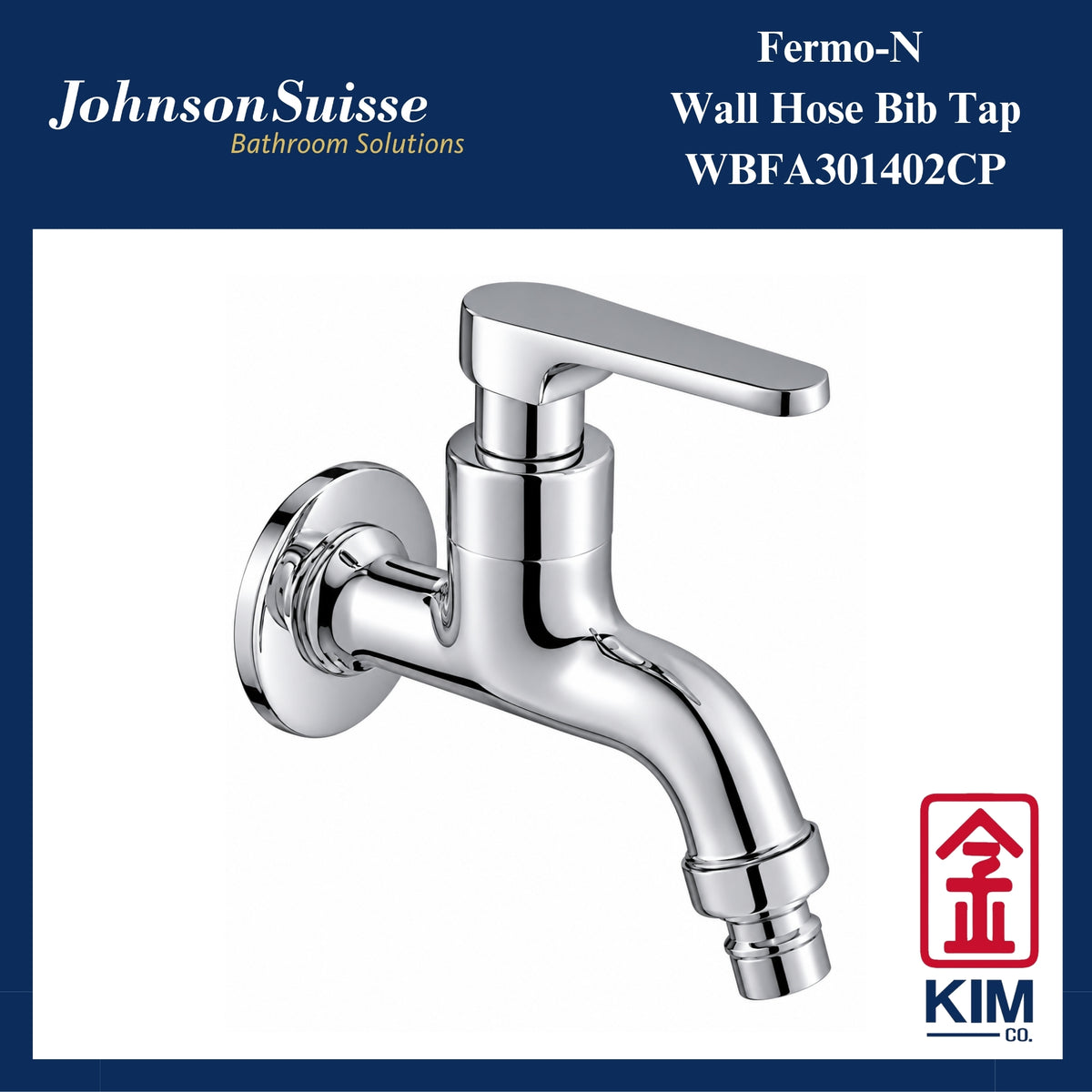 Johnson Suisse Fermo-N Wall Hose Bib Tap (WBFA301402CP)