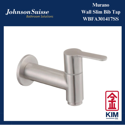 Johnson Suisse Murano Wall Slim Bib Tap (WBFA301417SS)