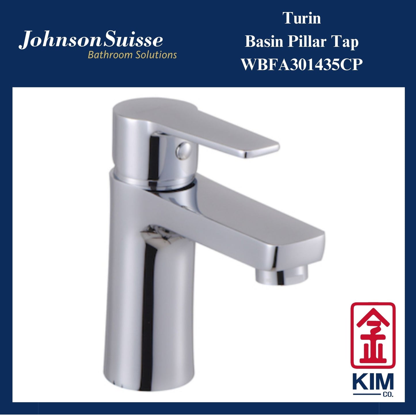 Johnson Suisse Turin Basin Pillar Tap (WBFA301435CP)