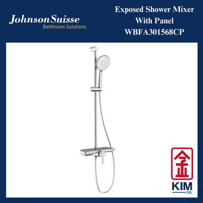 Johnson Suisse Trento Exposed Shower Mixer With Hand Shower (WBFA301568CP)