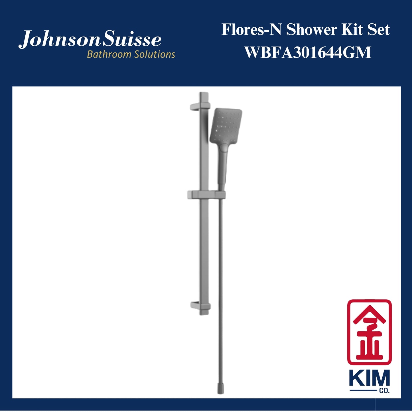 Johnson Suisse Flores-N Shower Kit (Gunmetal) (WBFA301644GM)