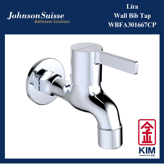 Johnson Suisse Lira Wall Bib Tap (WBFA301667CP)