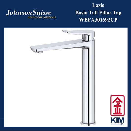 Johnson Suisse Lazio Tall Basin Pillar Tap ( WBFA301692CP)