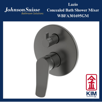 Johnson Suisse Lazio Concealed Bath Shower Mixer (Gunmetal) (WBFA301695GM)