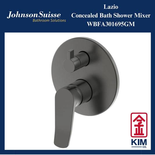 Johnson Suisse Lazio Concealed Bath Shower Mixer (Gunmetal) (WBFA301695GM)