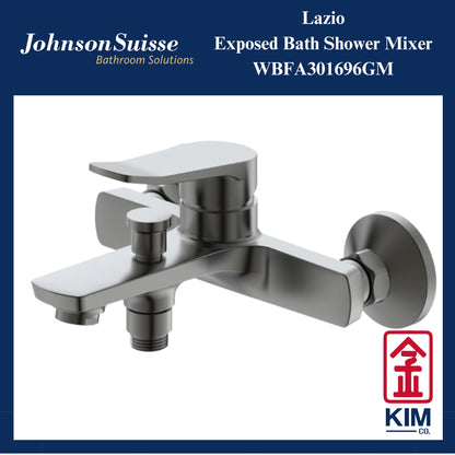 Johnson Suisse Lazio Exposed Bath Shower Mixer Without Shower Kit (Gunmetal) (WBFA301696GM)