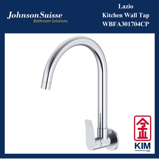 Johnson Suisse Lazio Wall Mounted Kitchen Sink Tap (WBFA301704CP)