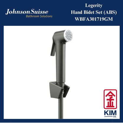 Johnson Suisse Legerity ABS Hand Bidet Cw 1.2m Bidet Hose & Wall Bracket (Gunmetal) (WBFA301719GM)