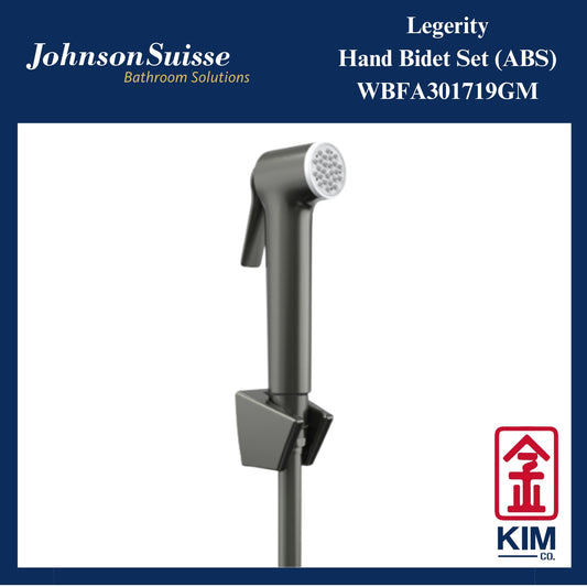 Johnson Suisse Legerity ABS Hand Bidet Cw 1.2m Bidet Hose & Wall Bracket (Gunmetal) (WBFA301719GM)