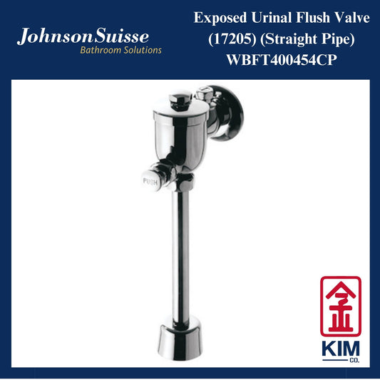 Johnson Suisse Exposed Urinal Flush Valve Cw Straight Pipe (WBFT400454CP)