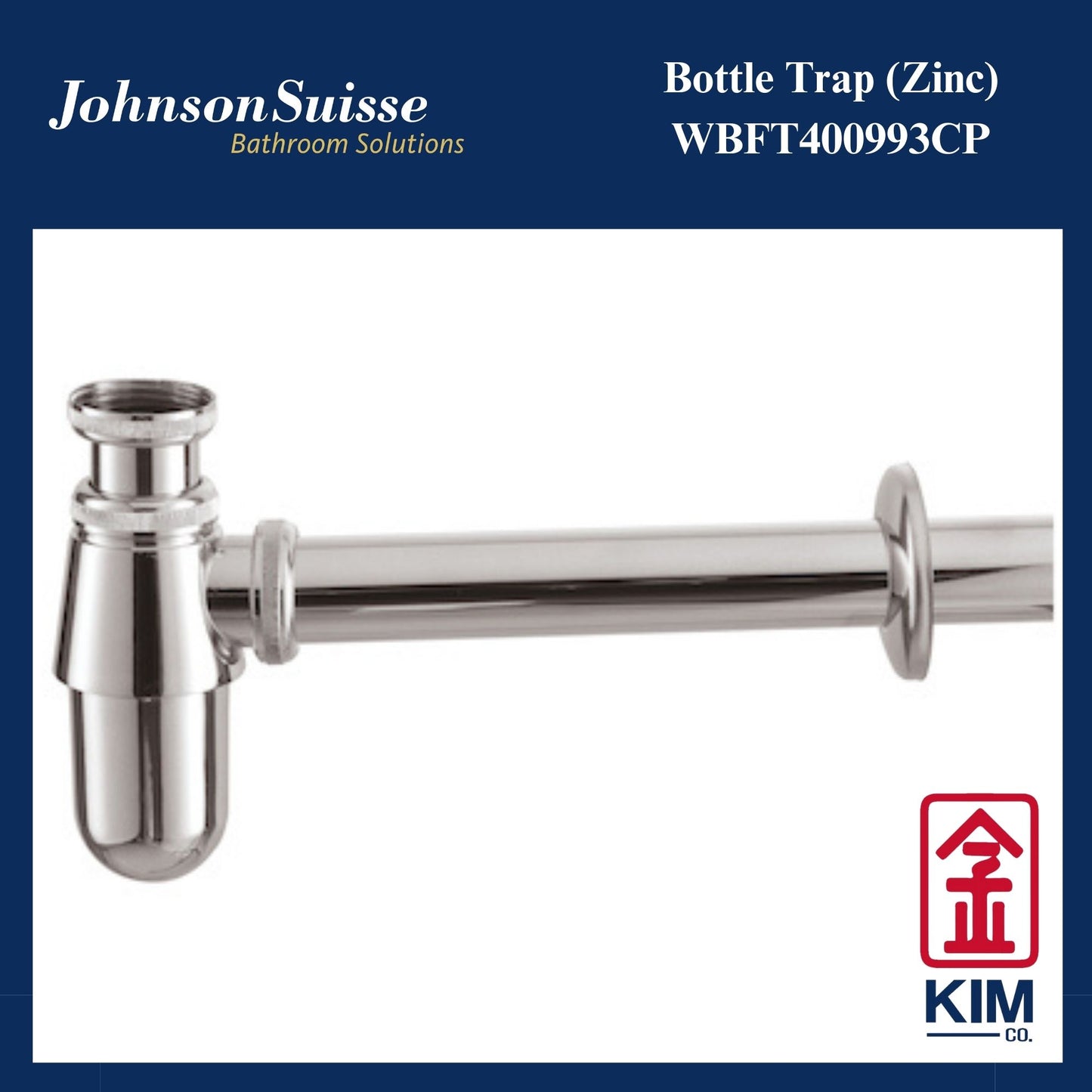 Johnson Suisse Zinc Bottle Trap (WBFT400993CP)
