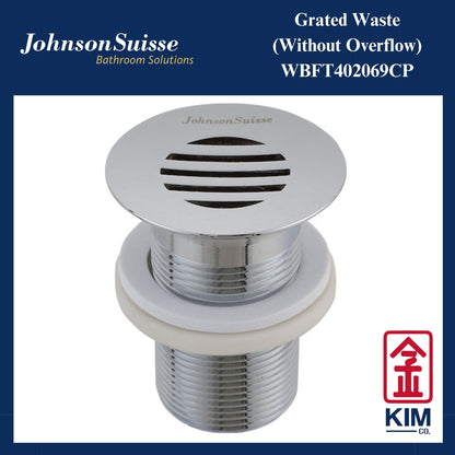 Johnson Suisse Basin Grated Waste Outlet Without Overflow (WBFT402069CP)