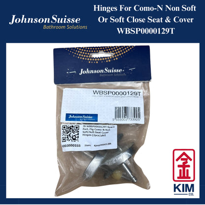 Johnson Suisse Hinges For Como-N Non Soft / Soft Close Seat & Cover (WBSP0000129T)