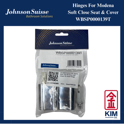 Johnson Suisse Hinges For Modena Soft Close Seat & Cover (WBSP0000139T)