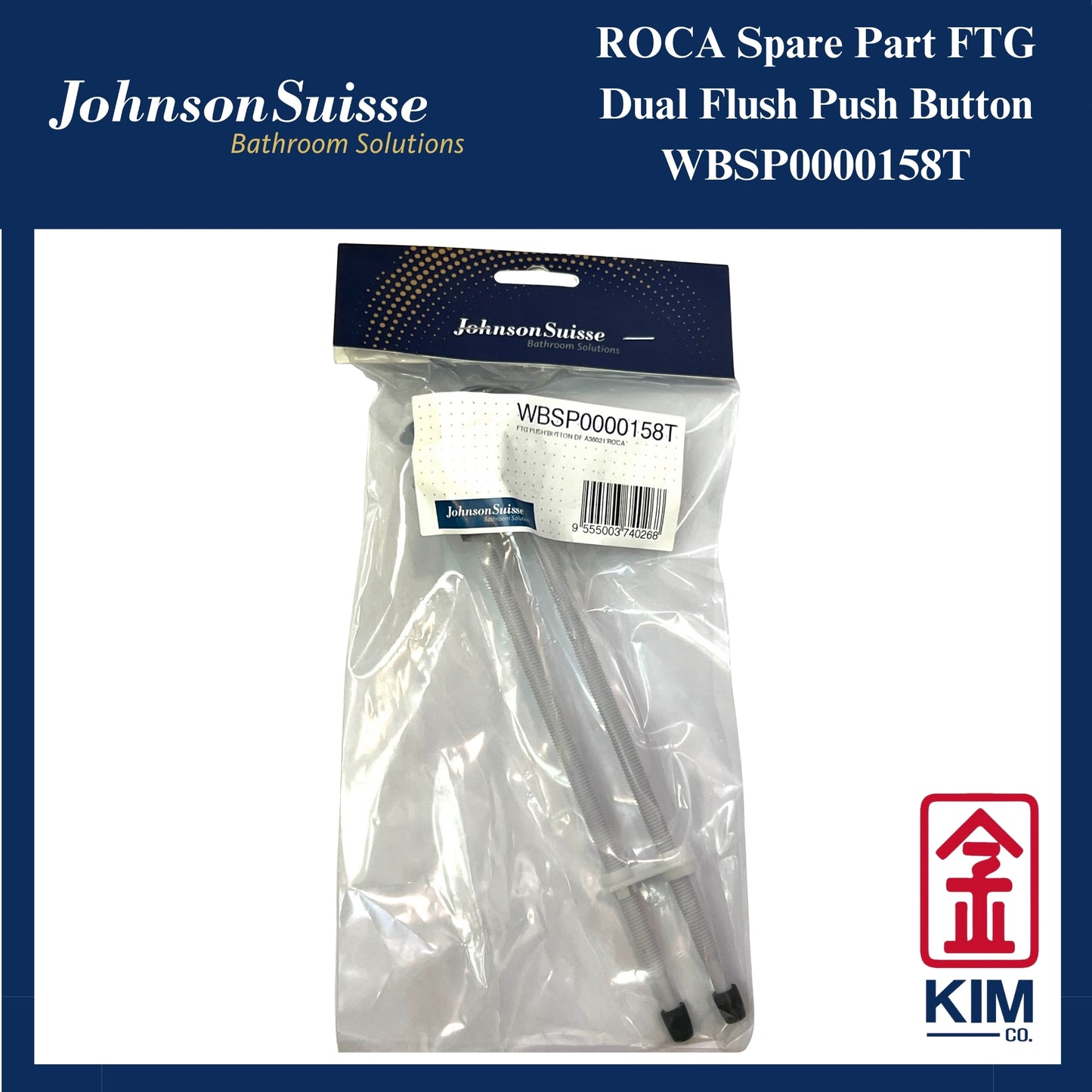 Roca Toilet Cistern 38mm Dual Push Button