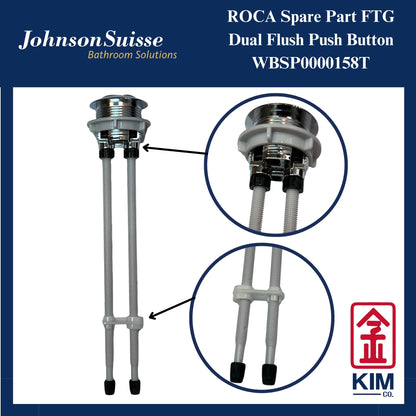 Roca Toilet Cistern 38mm Dual Push Button