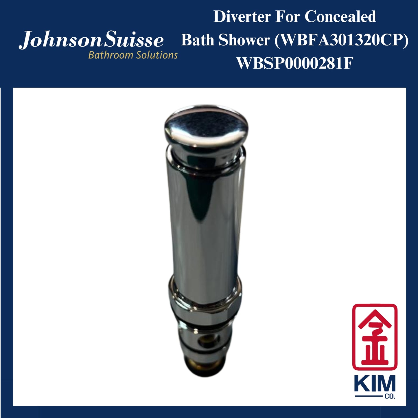 Johnson Suisse Diverter Concealed Bath Shower Mixer (280F) (WBSP0000218F)
