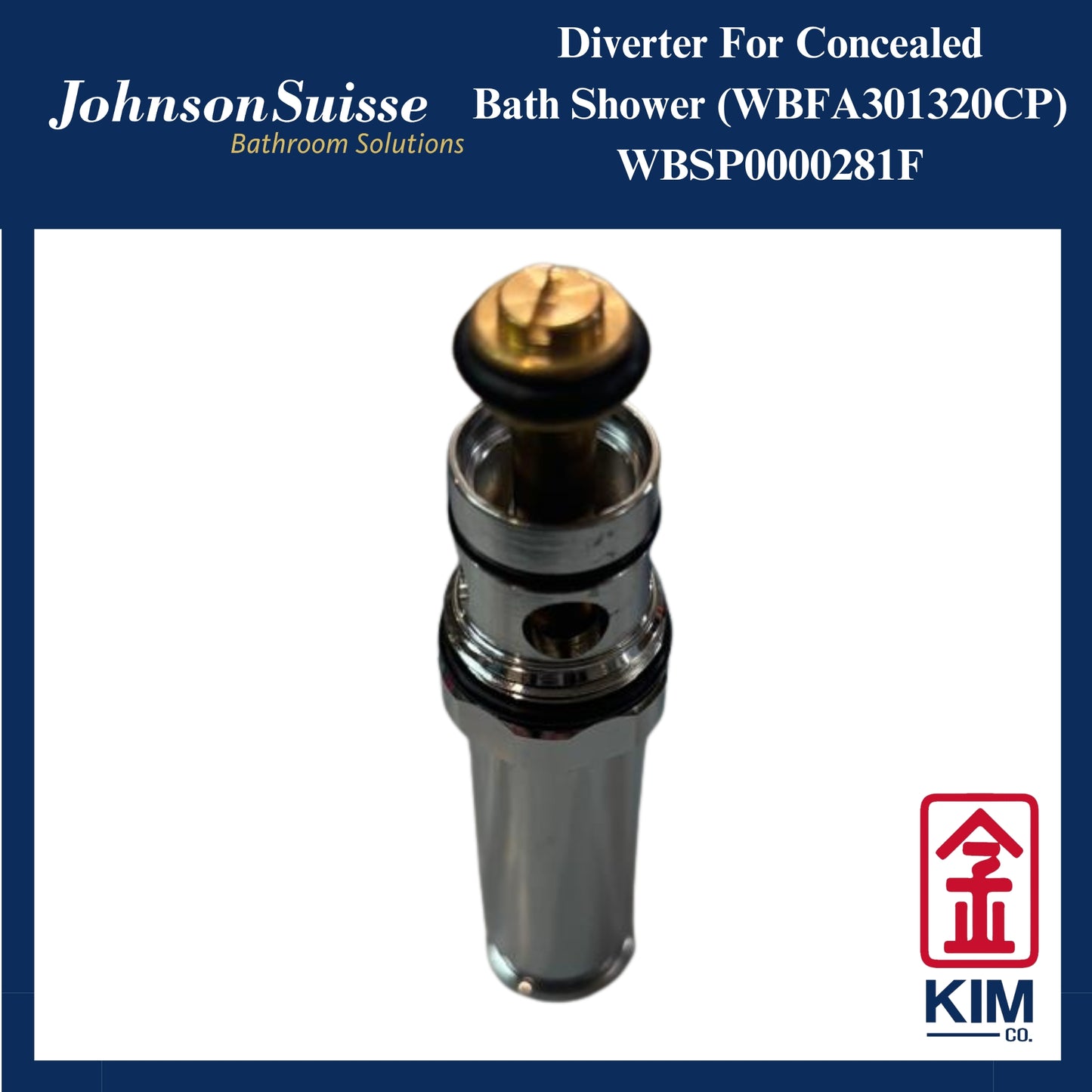 Johnson Suisse Diverter Concealed Bath Shower Mixer (280F) (WBSP0000218F)