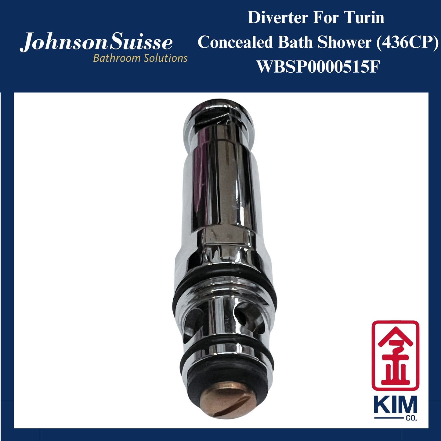 Johnson Suisse Diverter Turin Concealed Bath Shower Mixer (WBSP0000515F)