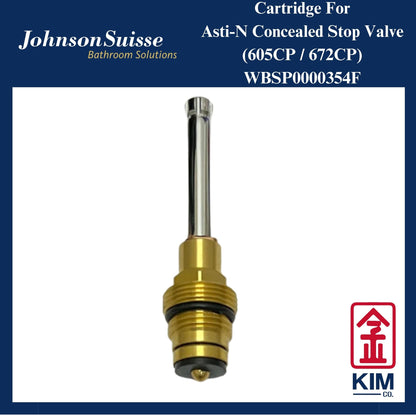 Johnson Suisse Asti-N Concealed Stop Valve Cartridge (605CP / 672CP) (WBSP0000354F)