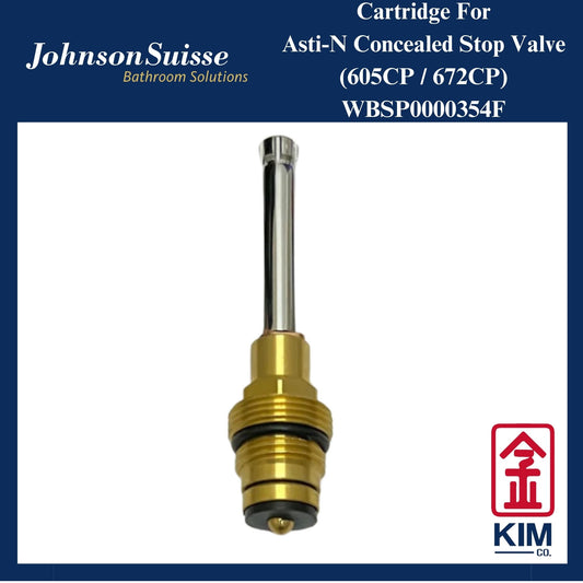 Johnson Suisse Asti-N Concealed Stop Valve Cartridge (605CP / 672CP) (WBSP0000354F)