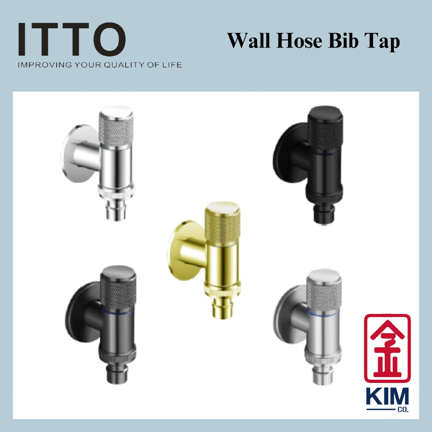 Itto Stainless Steel 304 Wall Hose Bib Tap