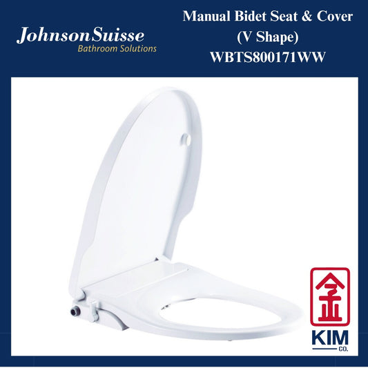 Johnson Suisse Manual Bidet Seat & Cover V Shape (WBTS800171WW)