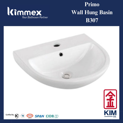kimmex Primo Wall Hung Basin Set (B307)