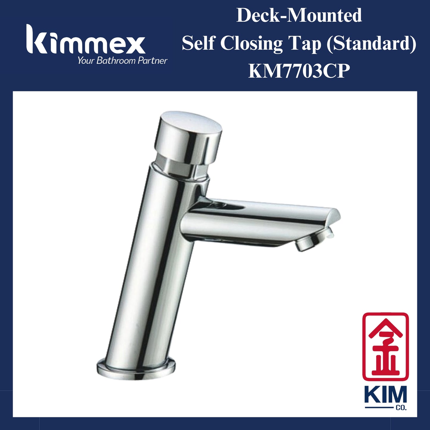 kimmex Self Closing Pillar Tap (Standard) (KM7703CP)