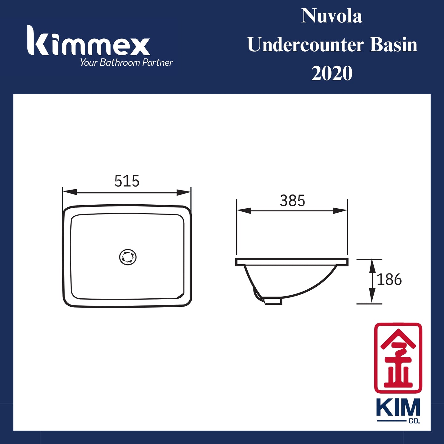 kimmex Nuvola Undercounter Basin (2020)