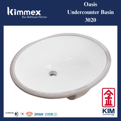 kimmex Oasis Undercounter Basin (3020)