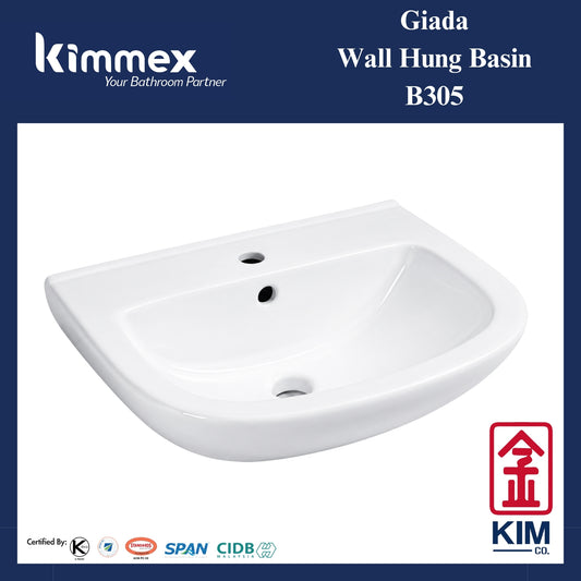 kimmex Giada Wall Hung Basin Set (B305)