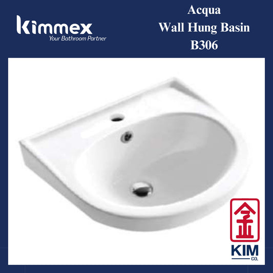 kimmex Acqua Wall Hung Basin (B306)