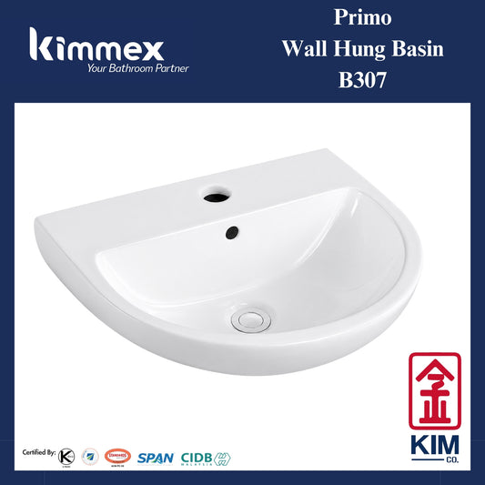 kimmex Primo Wall Hung Basin Set (B307)