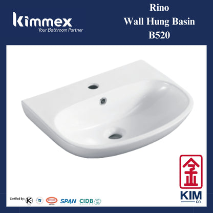 kimmex Rino Wall Hung Basin Set (B520)