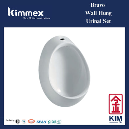 kimmex Bravo Wall Hung Urinal Set