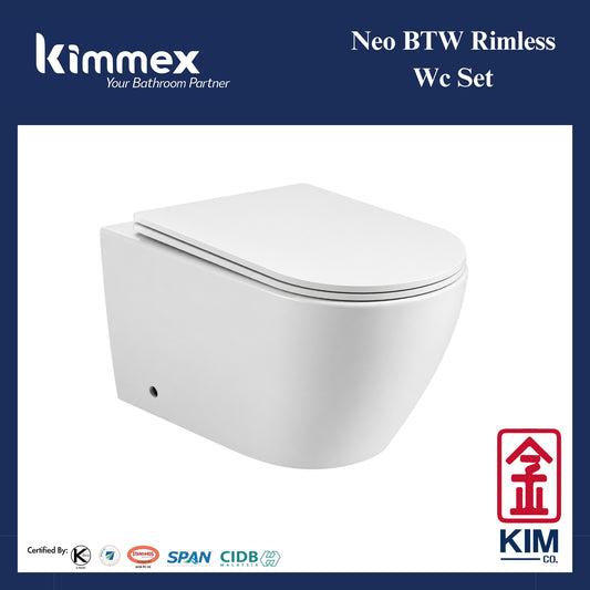 kimmex Neo HO/BI Back To Wall Rimless Wc Set